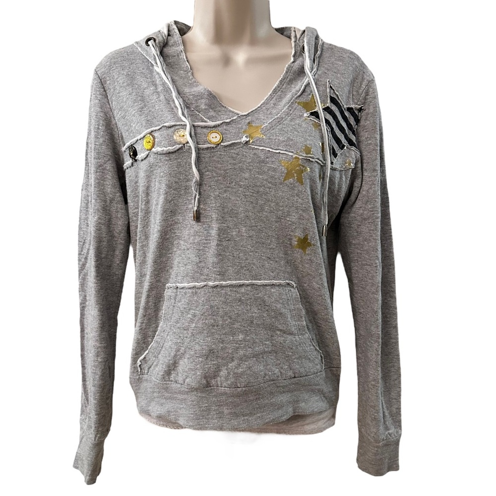 Scrapbook ~ Grey hoodie pullover ~ size Medium